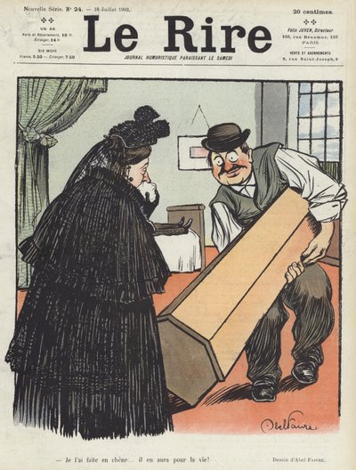 Illustratie voor Le Rire door Jules Abel Faivre