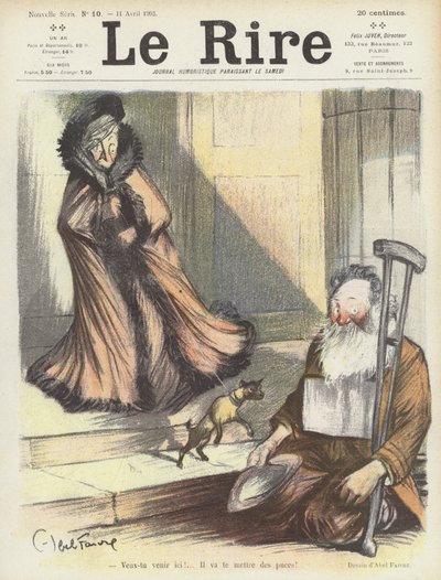 Illustratie voor Le Rire door Jules Abel Faivre