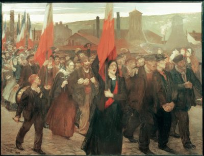 Staking in Le Creusot door Jules Adler