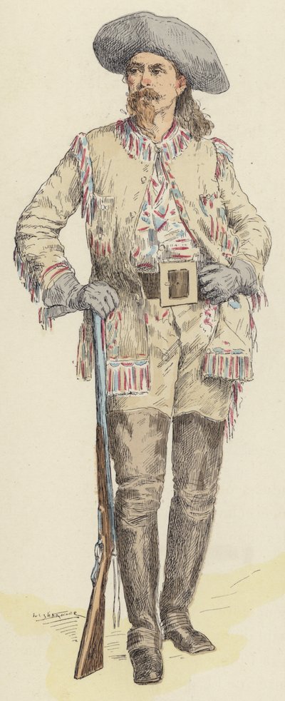 Buffalo Bill door Jules Arsene (after) Garnier