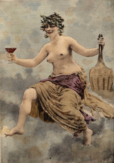 Bacbuc, pretendente van het Orakel van de Fles. Pantagruel. Illustratie door Jules Garnier. Rabelais en het werk van Jules Garnier door Jules Arsene Garnier