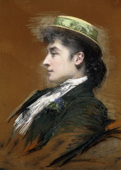 Portret van mevrouw Lebegue door Jules Bastien Lepage