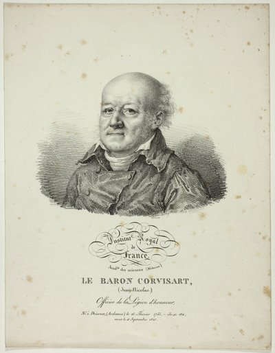 Portret van Jean-Nicolas, baron Corvisart door Jules Boilly