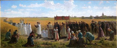 De zegening van het graan in Artois door Jules Breton