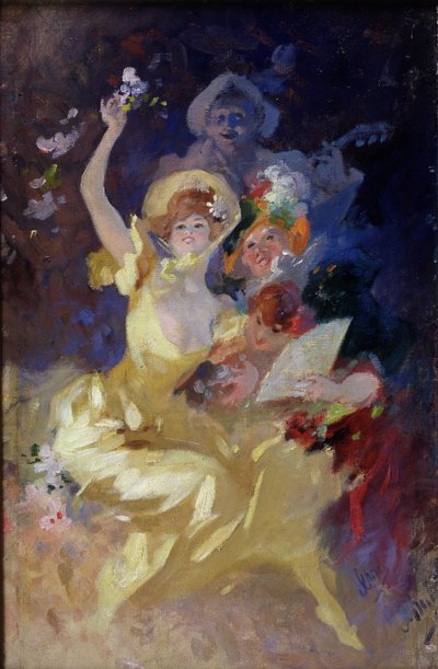 Op het bal door Jules Cheret
