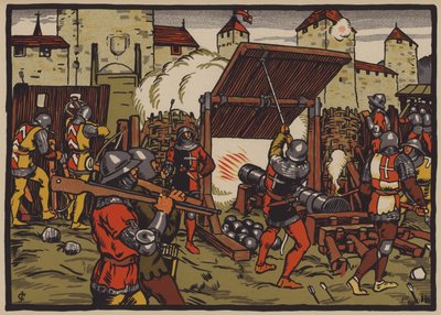 Verovering van de Aargau door de Zwitserse Confederatie door Jules Courvoisier