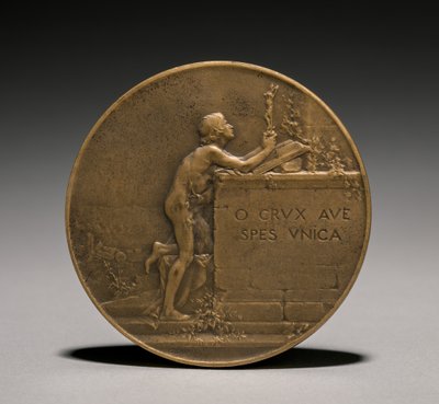 Medaille keerzijde, 1800s door Jules Dupré