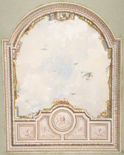 Ontwerp voor een plafond met een trompe l