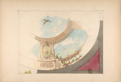 Ontwerp voor een plafond met trompe l