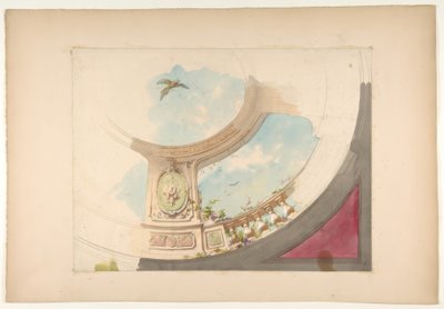 Ontwerp voor een plafond met trompe l