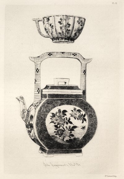 Geschiedenis van de Keramische Kunst: Een Beschrijvende en Filosofische Studie van de Pottenbakkerij...Plate IV, 1877 door Jules Ferdinand Jacquemart