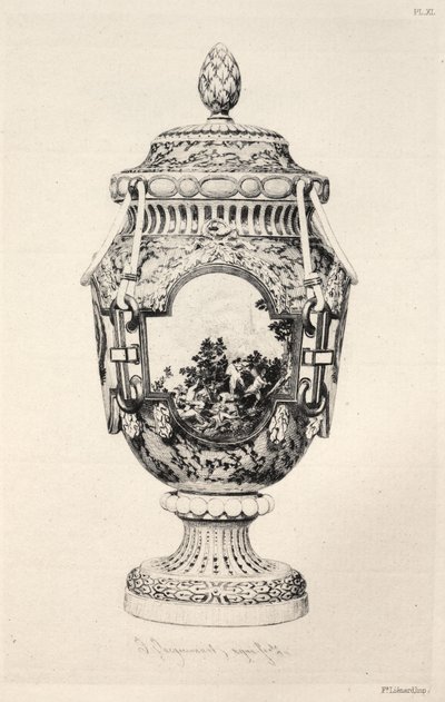 Geschiedenis van de keramische kunst: Een beschrijvende en filosofische studie van het aardewerk...plaat XI door Jules Ferdinand Jacquemart