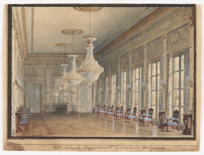 De salon in de Montpensier vleugel, Koninklijk Paleis door Jules Frédéric Bouchet
