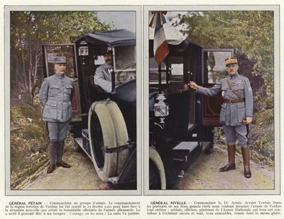 Generaal Petain, Generaal Nivelle door Jules Gervais Courtellemont