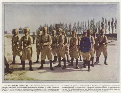 Les Tirailleurs Marocains door Jules Gervais Courtellemont