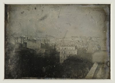 Gezicht op Parijs, ca 1842 (foto) door Jules Itier