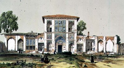 Het Historische Paleis van Asterabad, Perzië, plaat 84 uit 