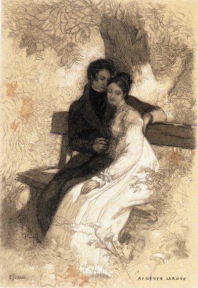 illustratie voor Eugenie Grandet door Auguste Leroux (prent) door Jules Marie Auguste Leroux