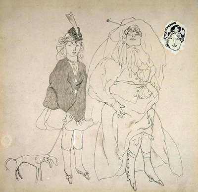 Personages, ca. 1906 door Jules Pascin