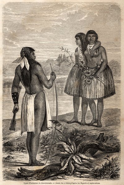 Type Indiaan van Rio Colorado door Jules Pelcoq