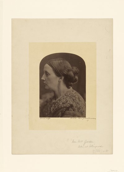 De geachte mevrouw Gordon / Caroline Emilia Mary Hershel door Julia Margaret Cameron