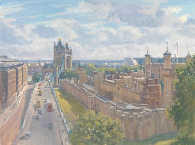 Tower Bridge en de Tower of London, 2010 door Julian Barrow