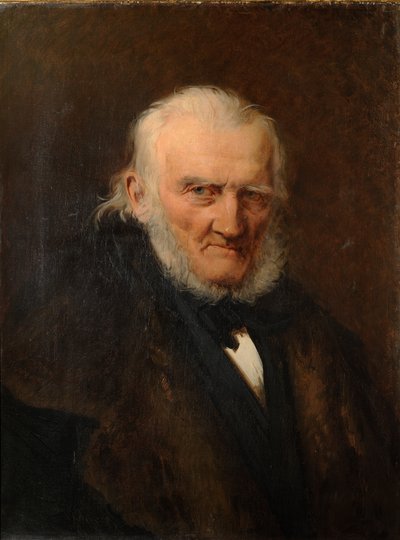 Portret van kunstenaar August Hagen door Julie Wilhelmine Hagen-Schwarz