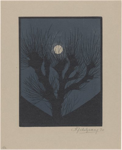 Maannacht door Julie de Graag (signed by artist)