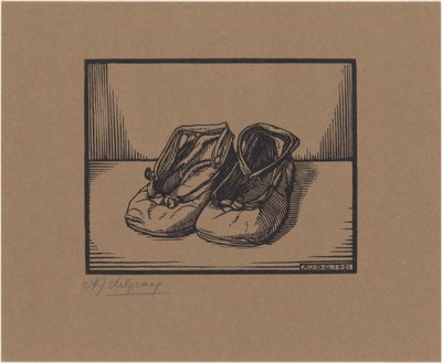 Paar schoenen door Julie de Graag (signed by artist)