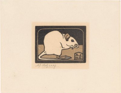 Zittende muis door Julie de Graag (signed by artist)
