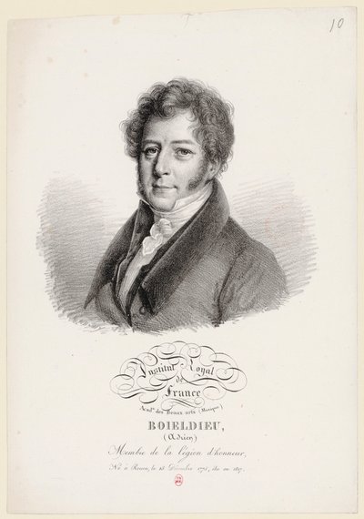 François Adrien Boieldieu door Julien Boilly door Julien Leopold Boilly