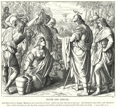 David en Abigail door Julius (after) Schnorr von Carolsfeld