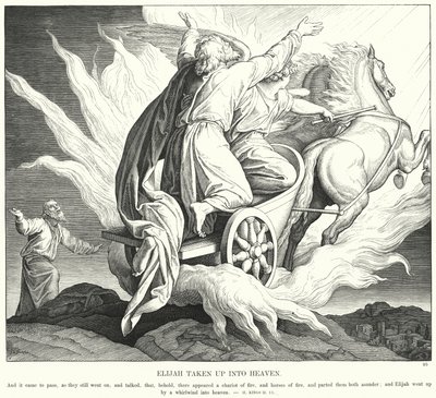 Elia wordt opgenomen in de hemel door Julius (after) Schnorr von Carolsfeld