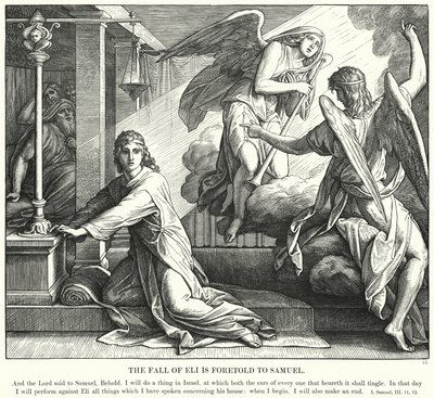De Val van Eli wordt aan Samuel Voorspeld door Julius (after) Schnorr von Carolsfeld