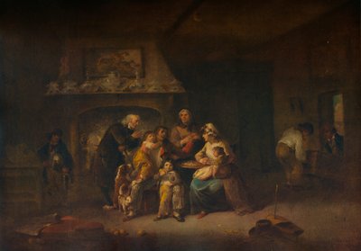 De terugkeer van een getrouwde zeeman, ca. 1800 door Julius Caesar Ibbetson