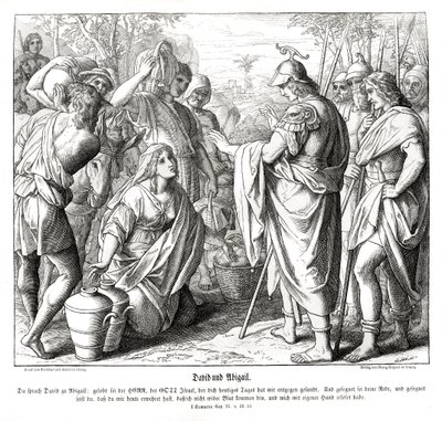 David en Abigail door Julius Schnorr von Carolsfeld