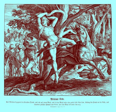 Dood van Absalom, 2 Samuel door Julius Schnorr von Carolsfeld