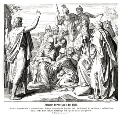 Johannes de Doper, Evangelie van Matteüs door Julius Schnorr von Carolsfeld