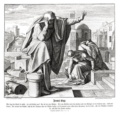 Klaagliederen door Julius Schnorr von Carolsfeld