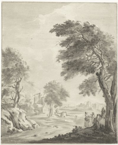 Landschap met weg door Jurriaan Cootwijck