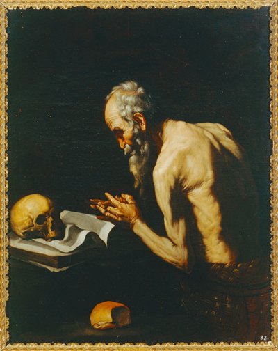 Kopie naar Ribera. Sint Paulus de Kluizenaar. 10014690 ... door Jusepe de (1591-1652) Ribera