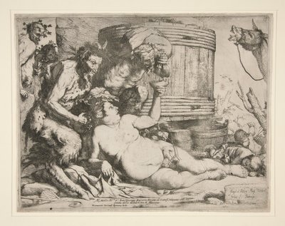 Bacchanaal (Dronken Silenus) door Jusepe de Ribera