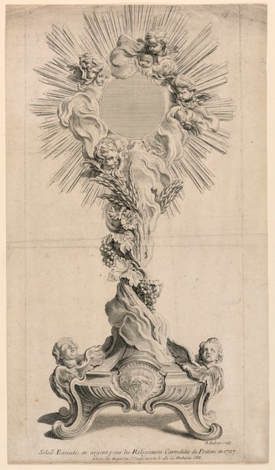 Zilveren Monstrans Uitgevoerd in 1727 door Juste Aurèle Meissonnier