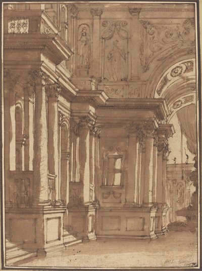 Interieur van een Paleis door Juste François Boucher
