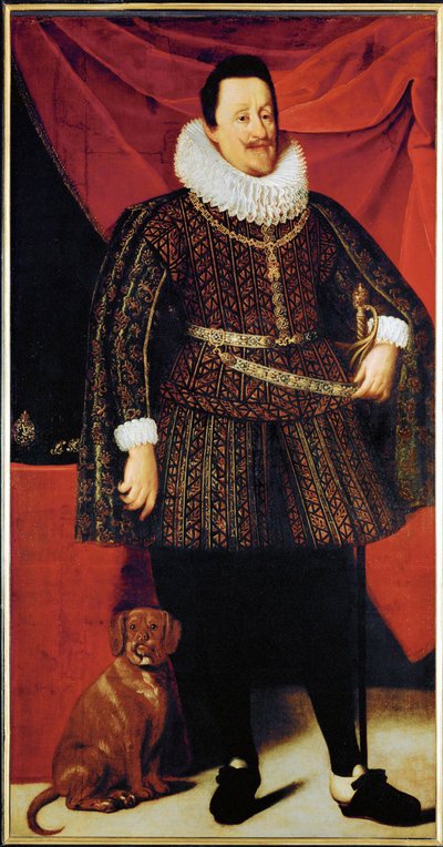 Keizer Ferdinand II, echtgenoot van Maria Anna van Beieren en Eleonore Gonzaga ... (olieverf op doek) door Justus Sustermans