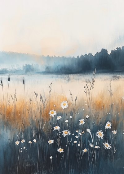 Misty Meadow-madeliefjes door Justyna Jaszke