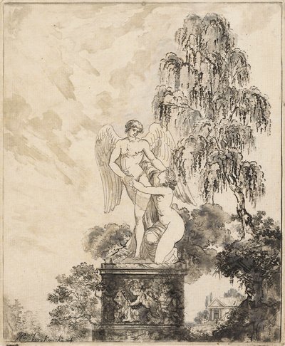 Standbeeld onder de berk. door Józef Sierakowski