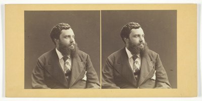 Ongenoemd Portret van een Man, Midden 19e eeuw door K.K. Hof