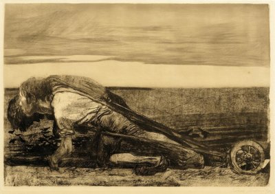 De ploegers door Käthe Kollwitz
