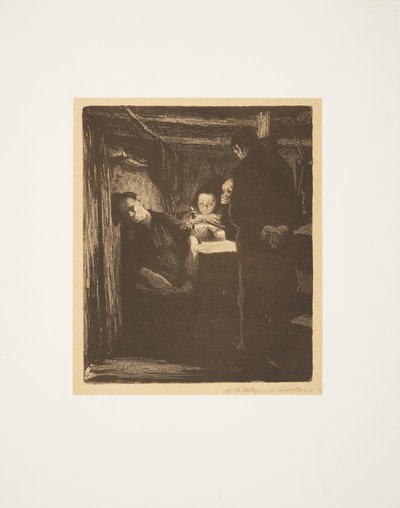 Een weversopstand - Dood door Käthe Kollwitz